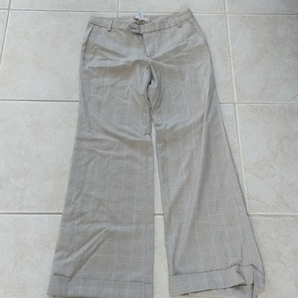 BNWOT size 6 tan wide leg khaki pants, trouser - Picture 1 of 5